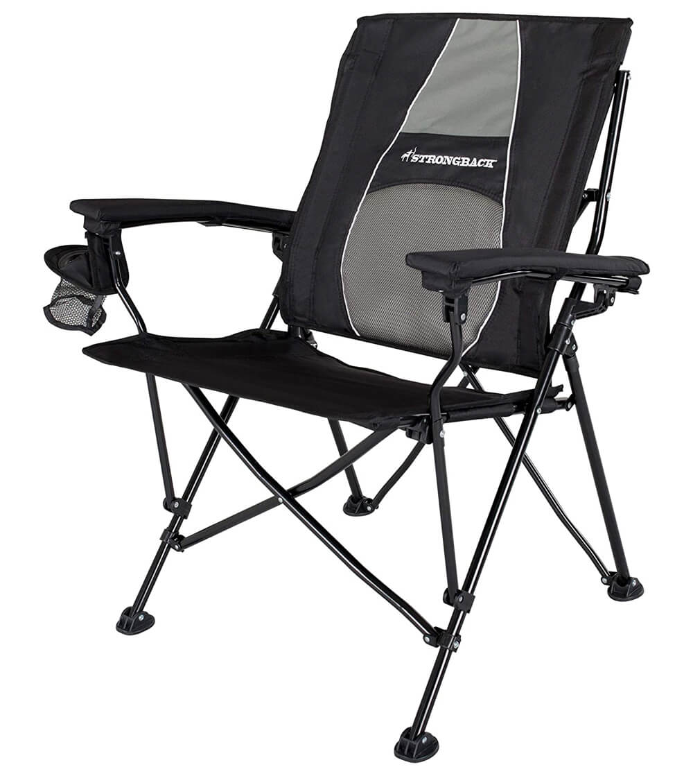 Strongback Elite Folding Camping Lawn Lounge Chair