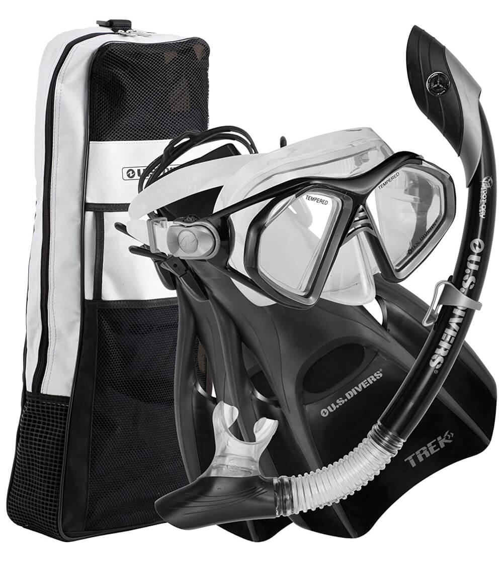 Black US divers admiral snorkeling set