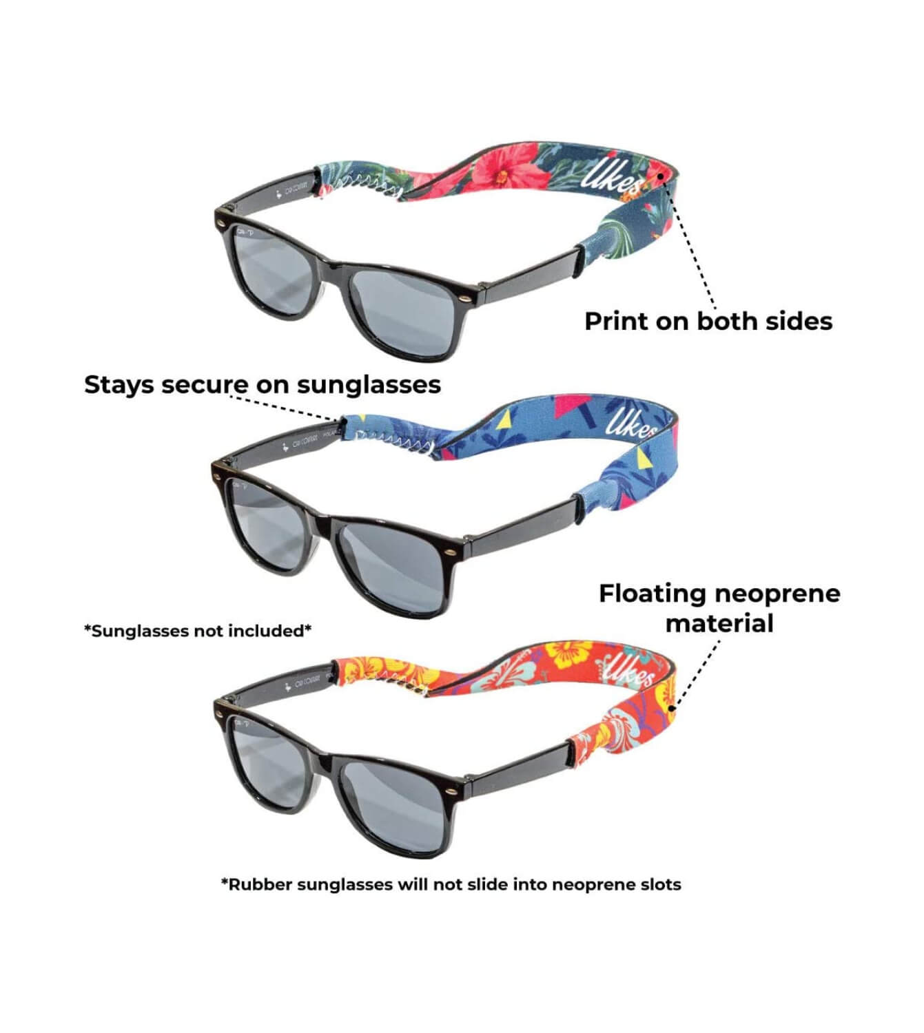 UKES PREMIUM AND KIDS SUNGLASS STRAP