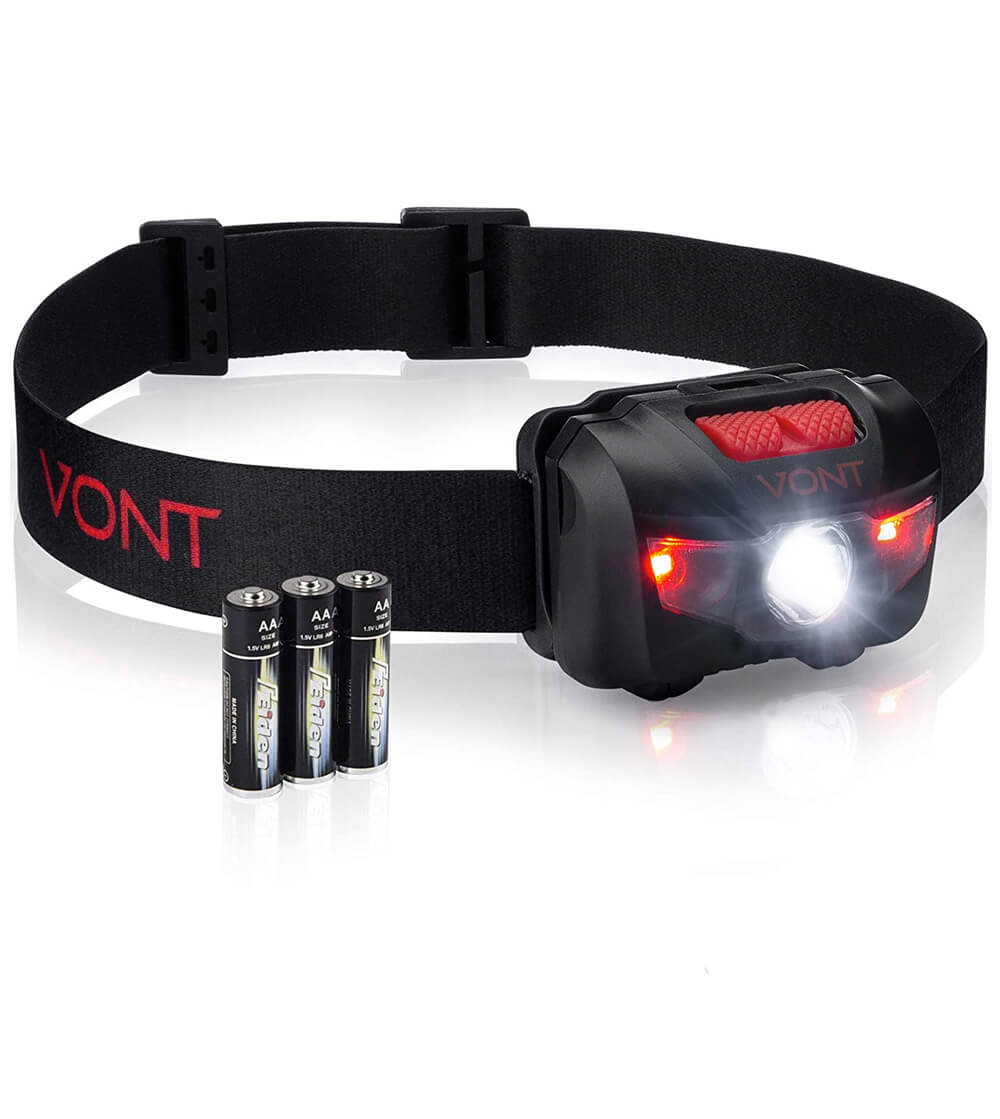 Vont Led headlamp white red LEDs