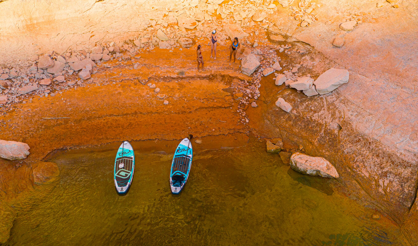 GILI inflatable SUP on a lake