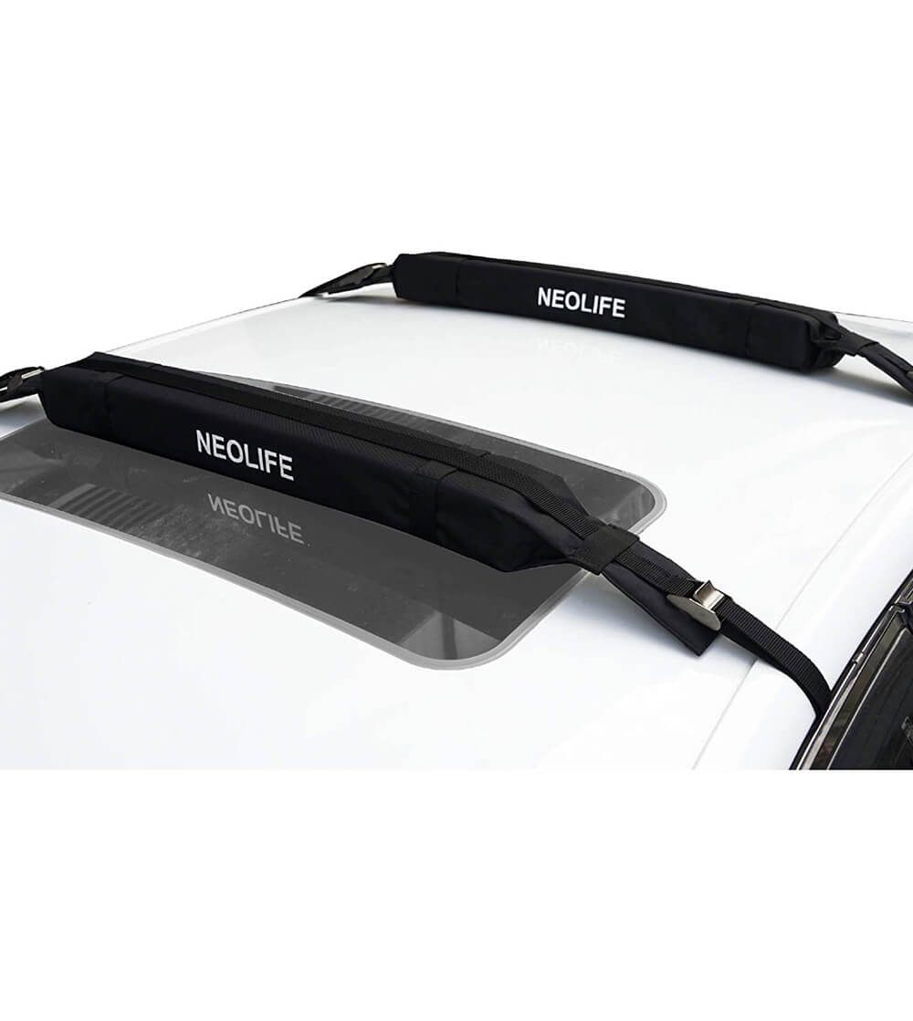 Wonitago soft roof rack pads single wrap-rax straps