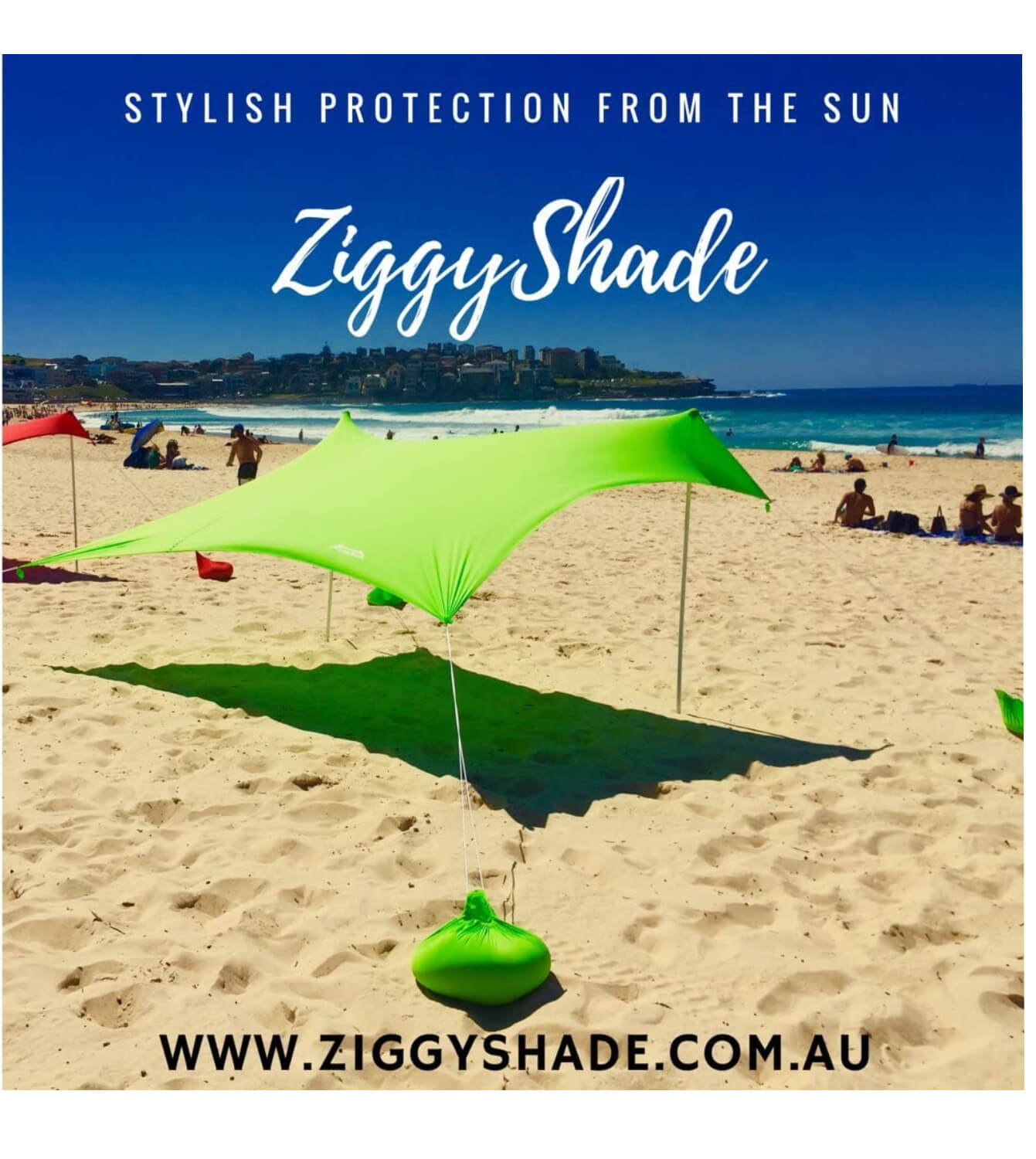 ZiggyShade Family Beach Sunshade