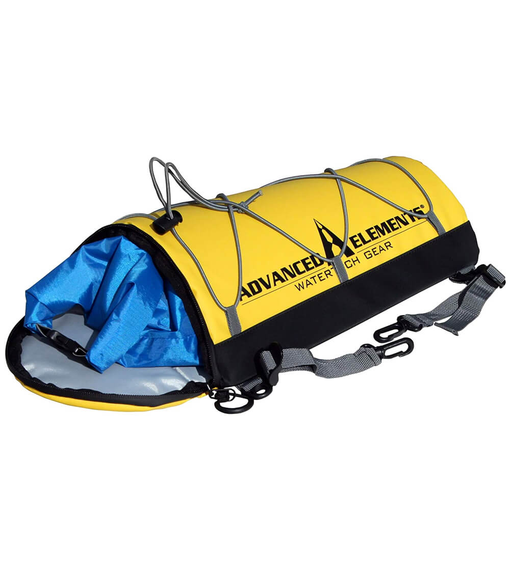 Yellow advanced elements quickdraw deck bag