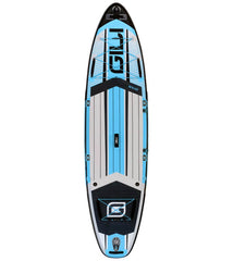 Blue air inflatable paddle board