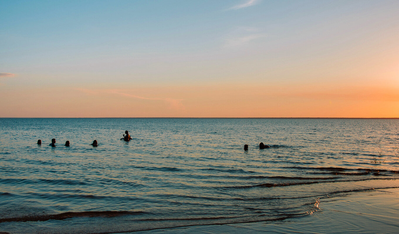 People swimming on Alter do Chão, Santarém