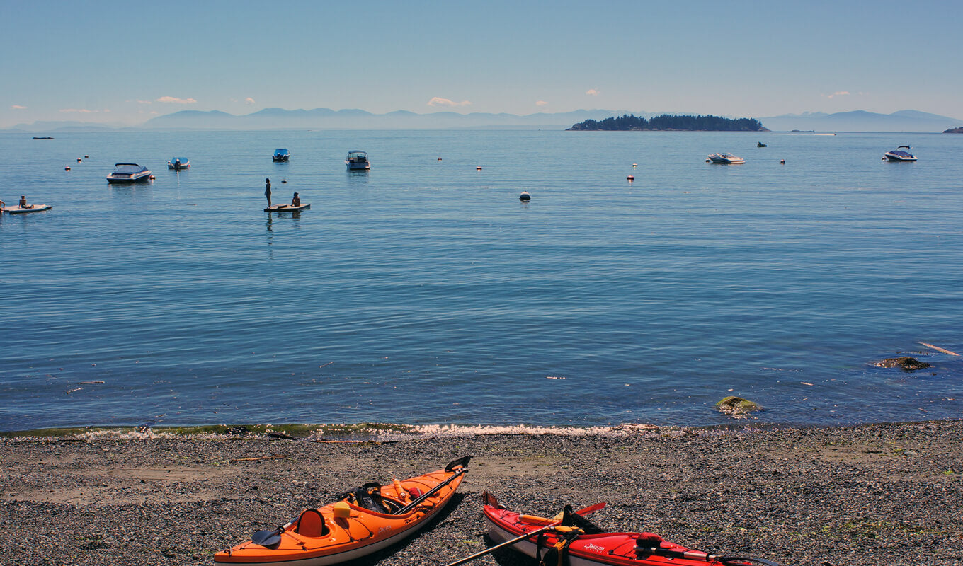 Paddle boarders at Bowen Island, Vancouver