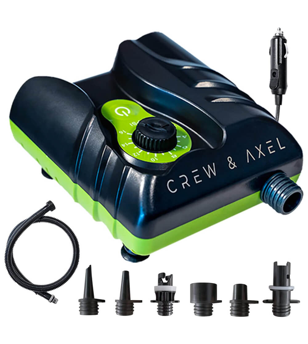 Crew and axel electric paddle board pump