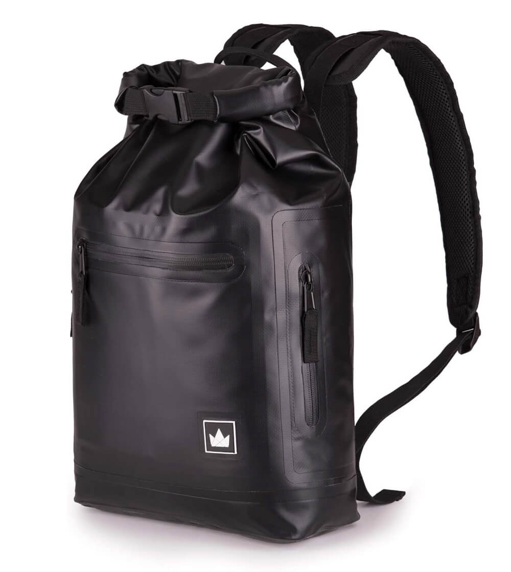 Friendly swede black waterproof laptop backpack