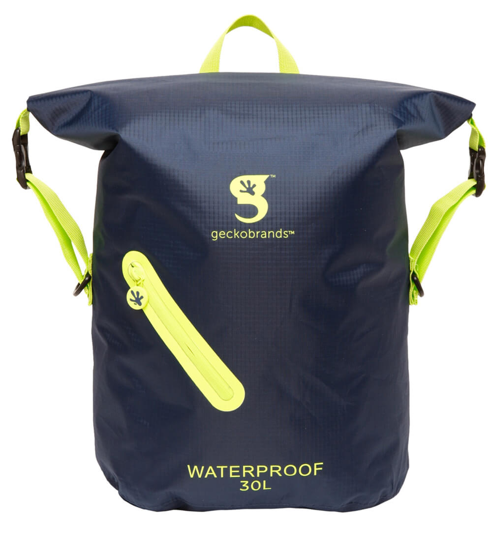 Wasserdichter, leichter Rucksack von Geckobrands in Neongrün