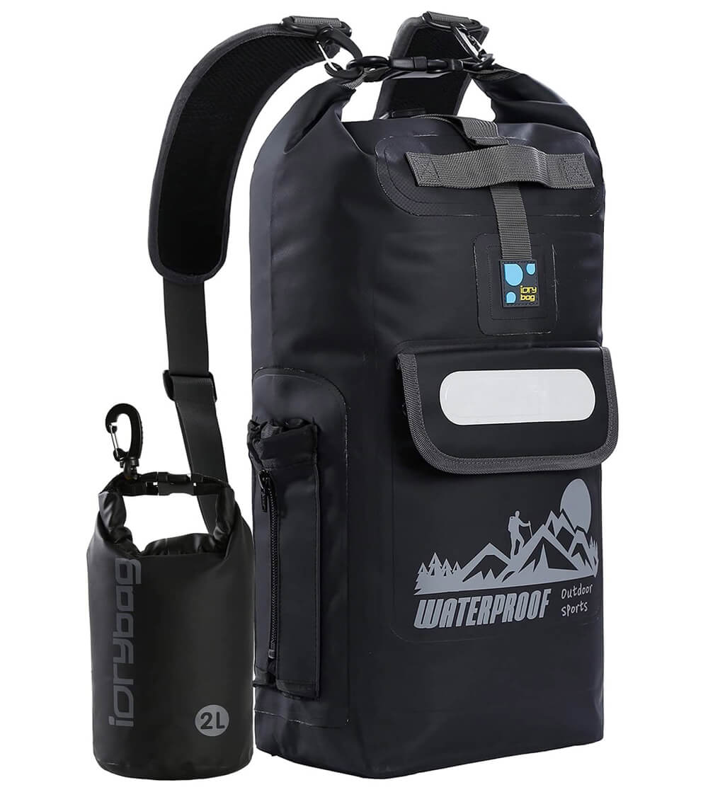Black iDrybag waterproof backpack