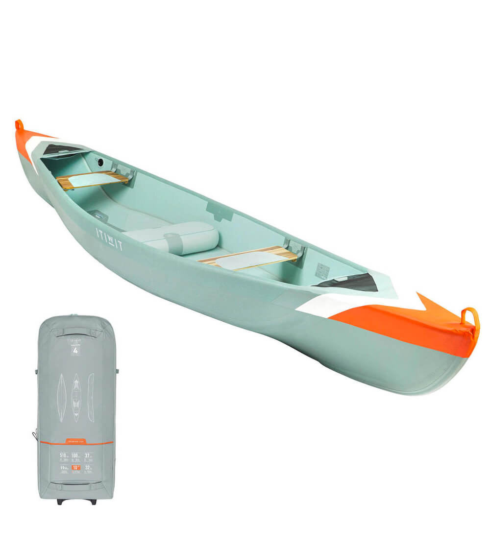 High pressure drop stitch, Inflatable canoe