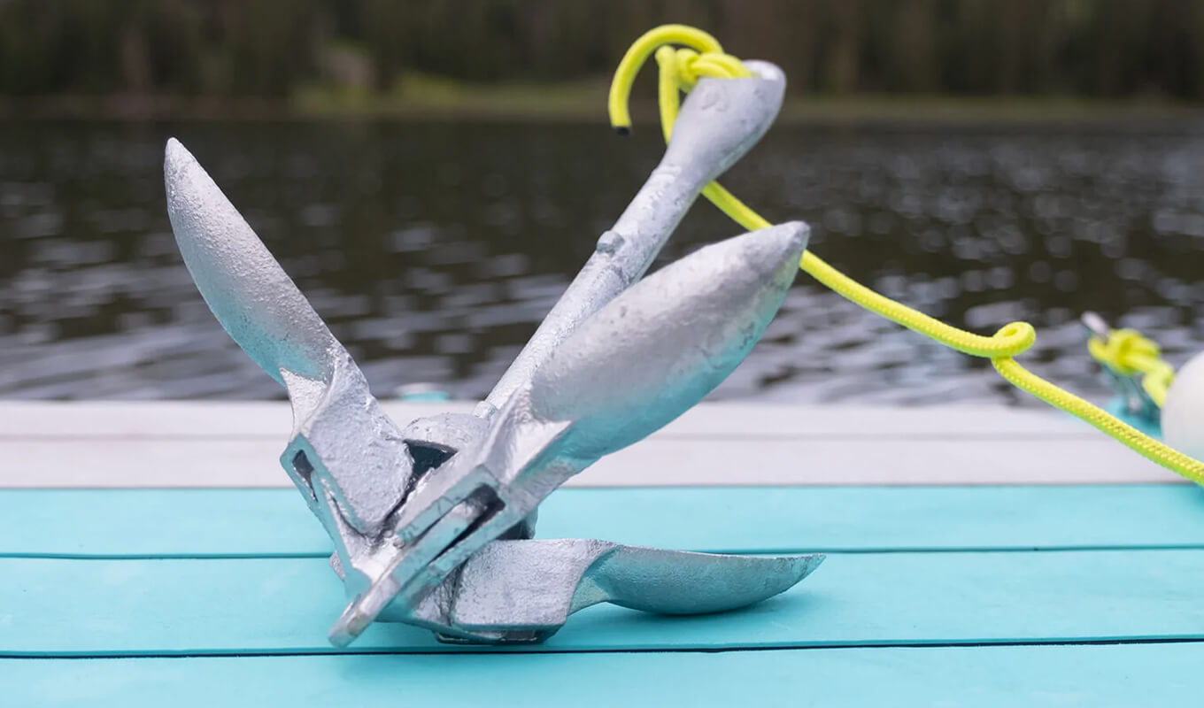 Grapnel kayak anchor