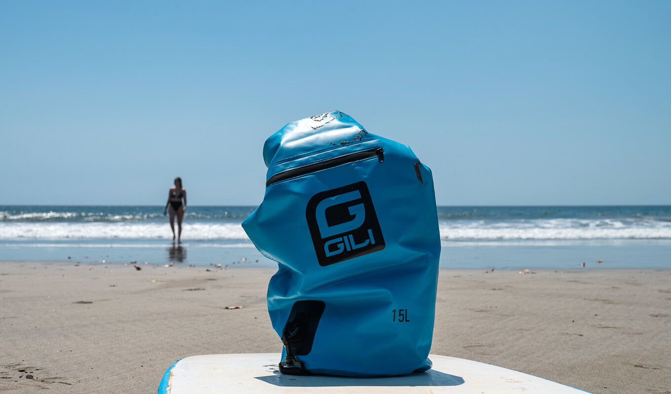 Blue gili waterproof roll top dry bag