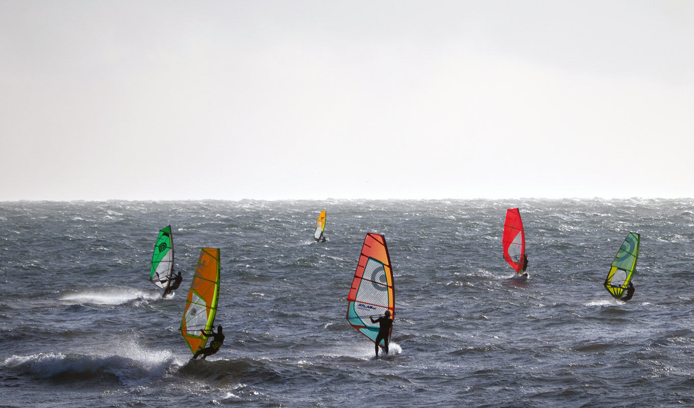 windsurfers of the jurassic coast