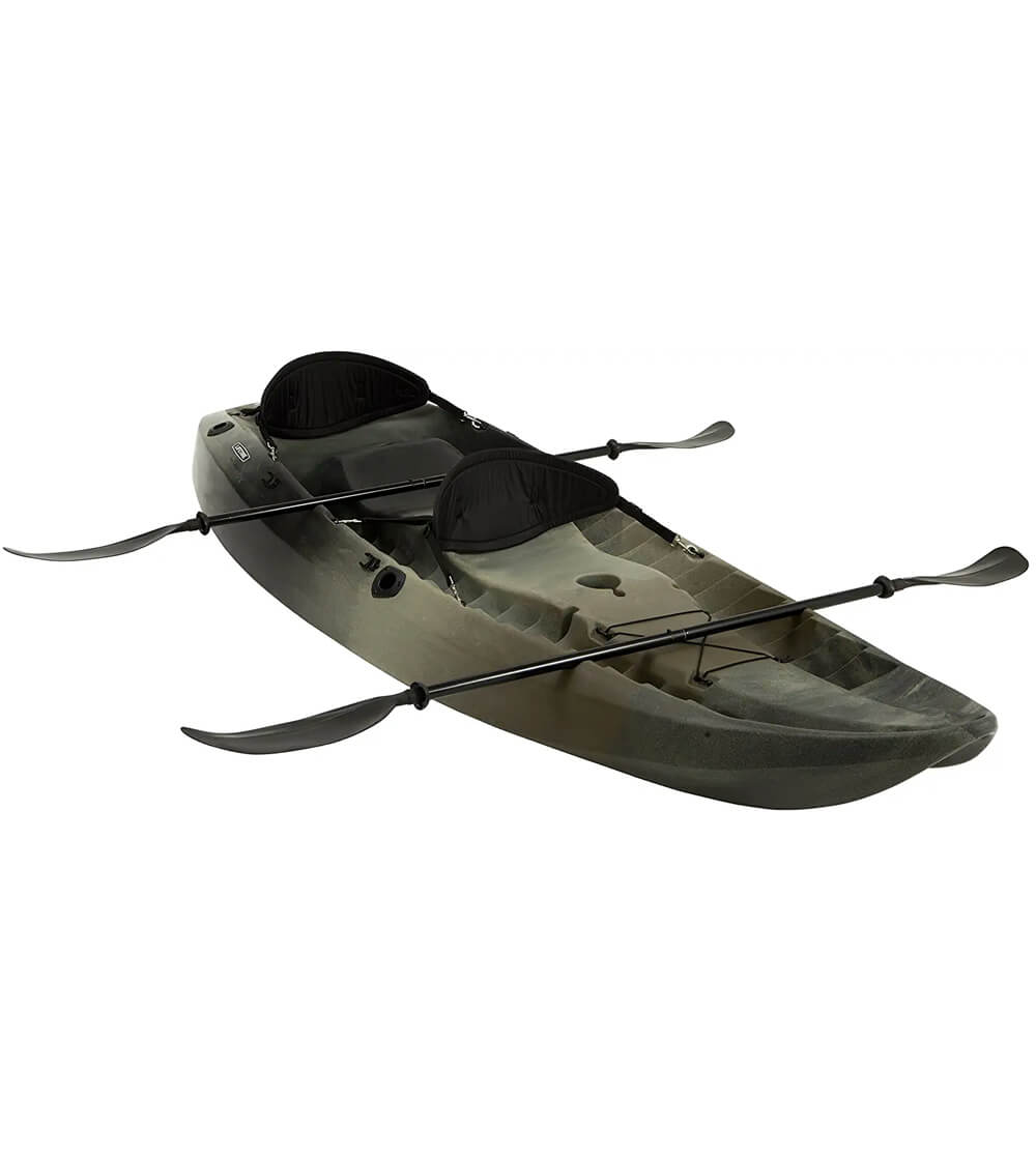 Lifetime two person tandem fishing kayak with paddles