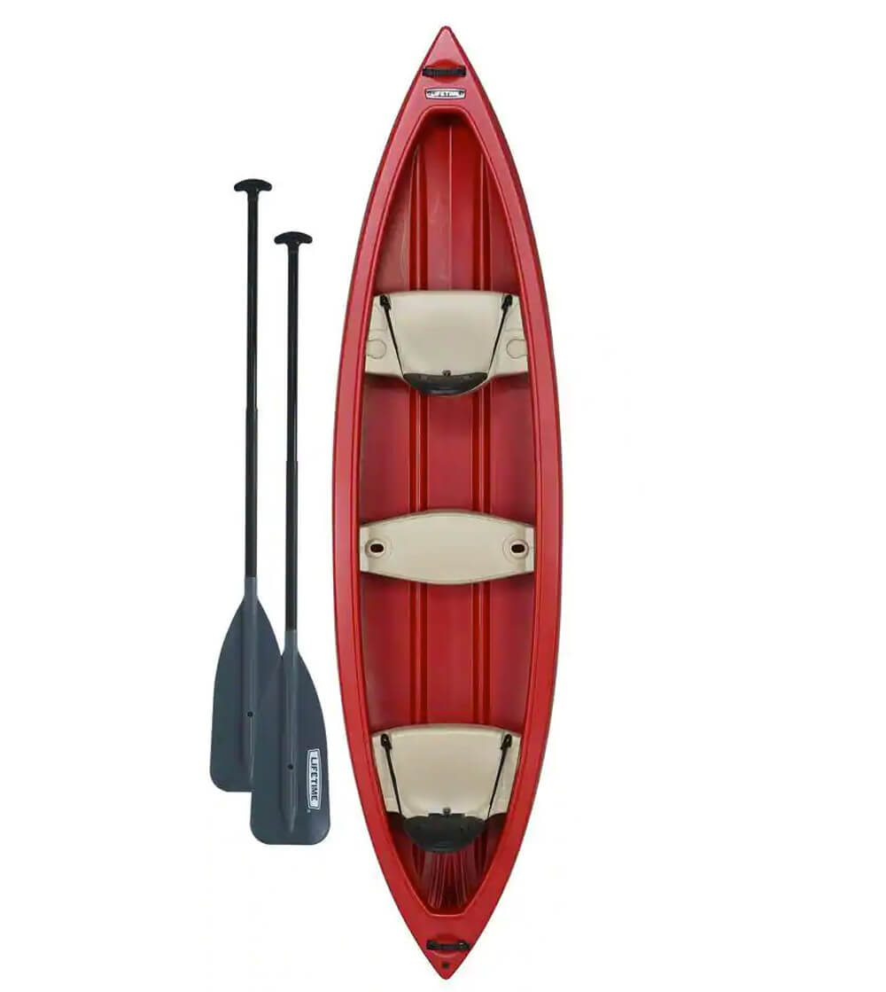 Lifetime kodiak canoe with paddles