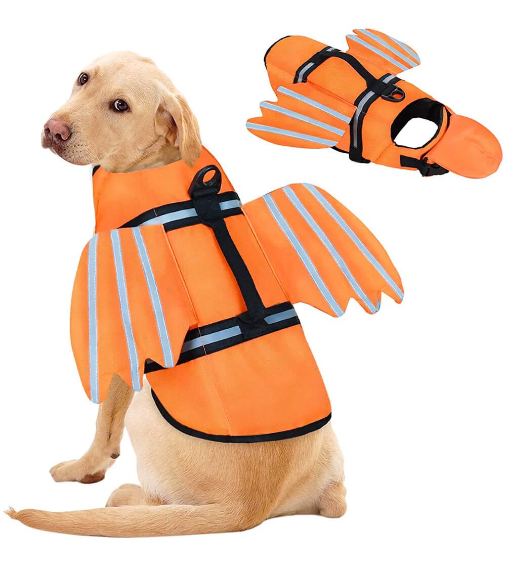 Malier dog or cat life jacket with unique wings design