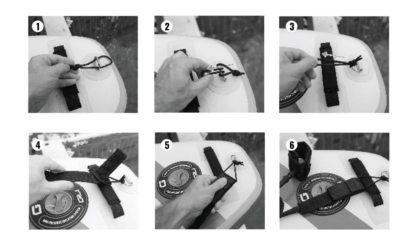 Step by step instruction on how to install leash