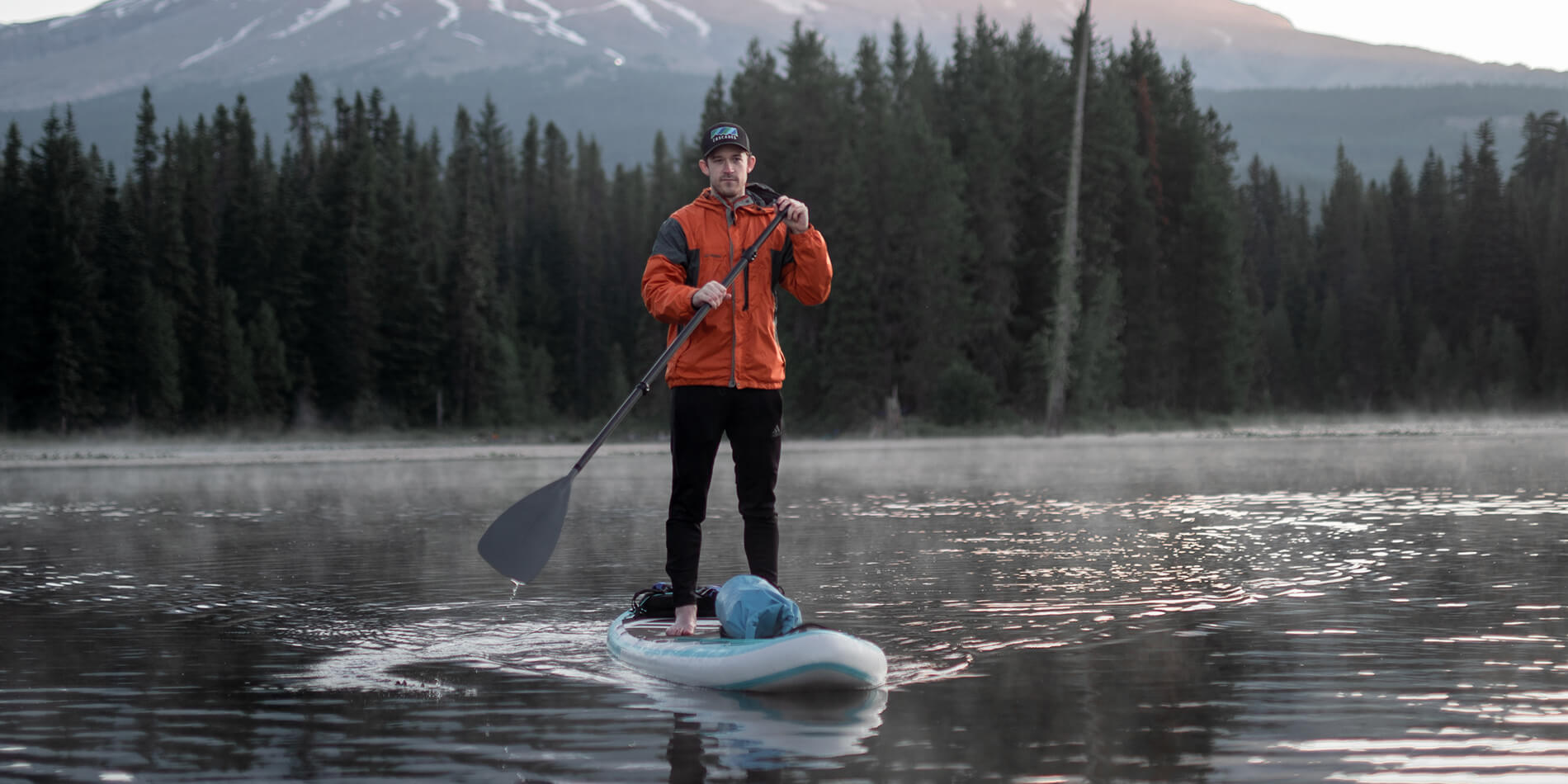 Paddle Boarding with Gear: Bungees
