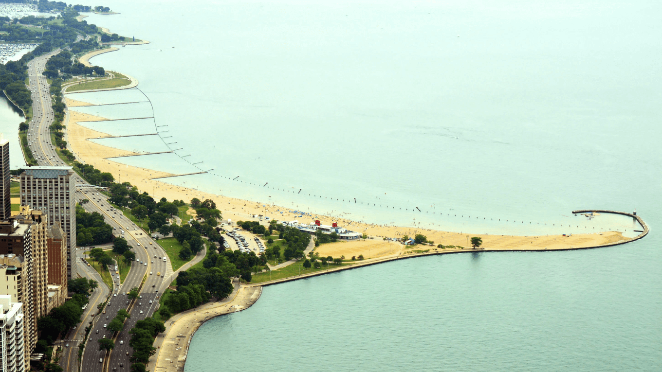 paddle board chicago -  north avenue beach