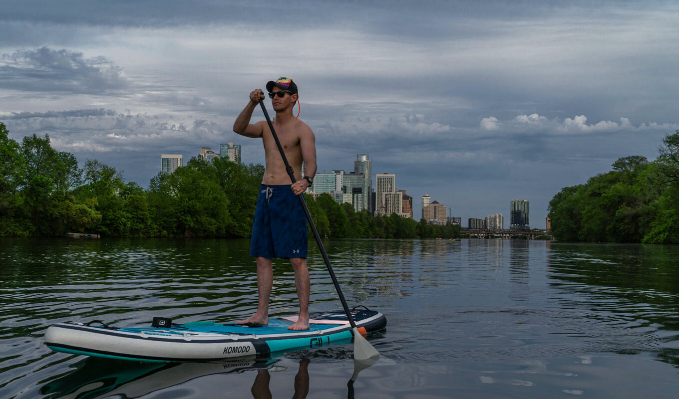 Perfect your stance to improve paddle board technique