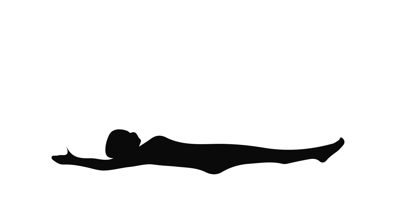 Savasana Yoga-Pose auf einem Paddelbrett