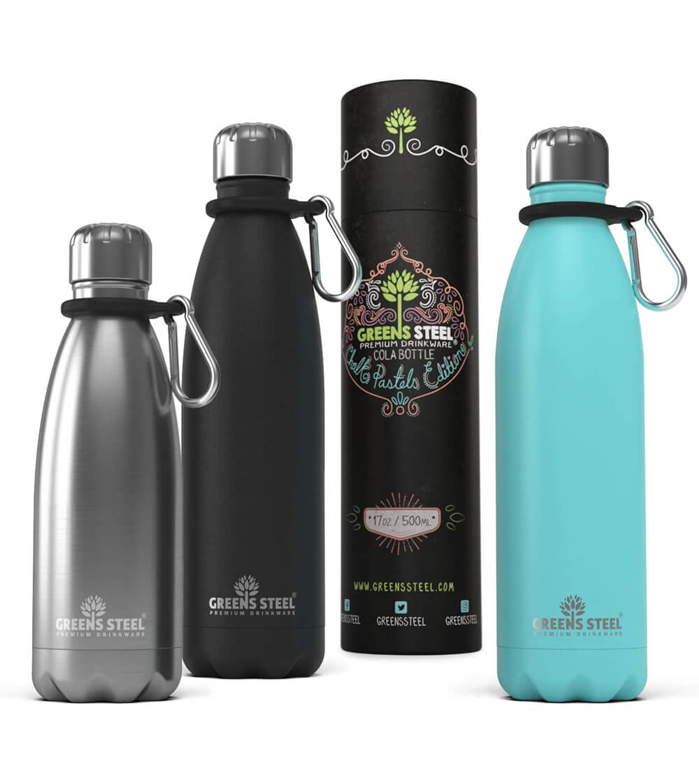 Insulated stainless steel water bottle