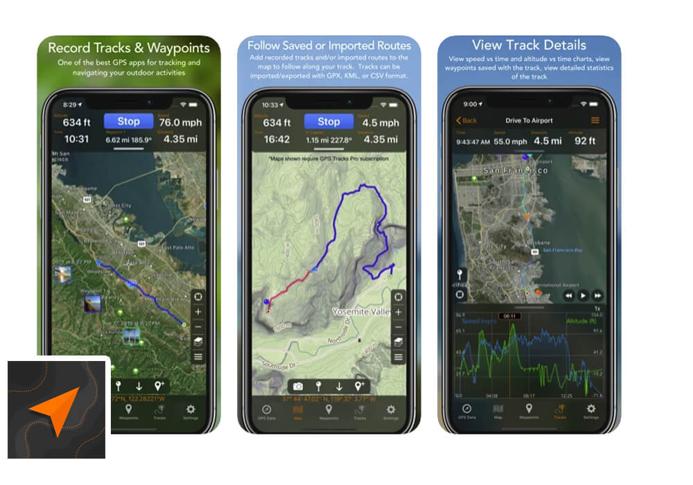 GPS Tracks App for SUP