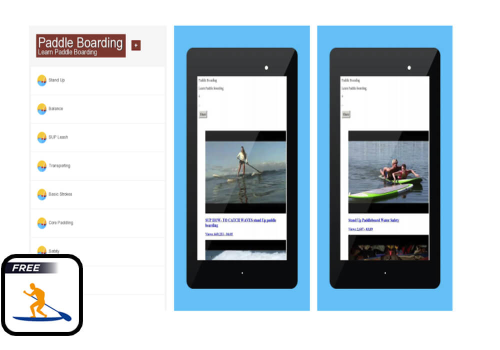 Paddle boarding App for SUP