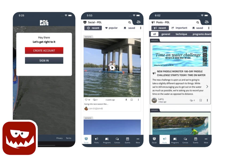 Paddle Monster App for SUP