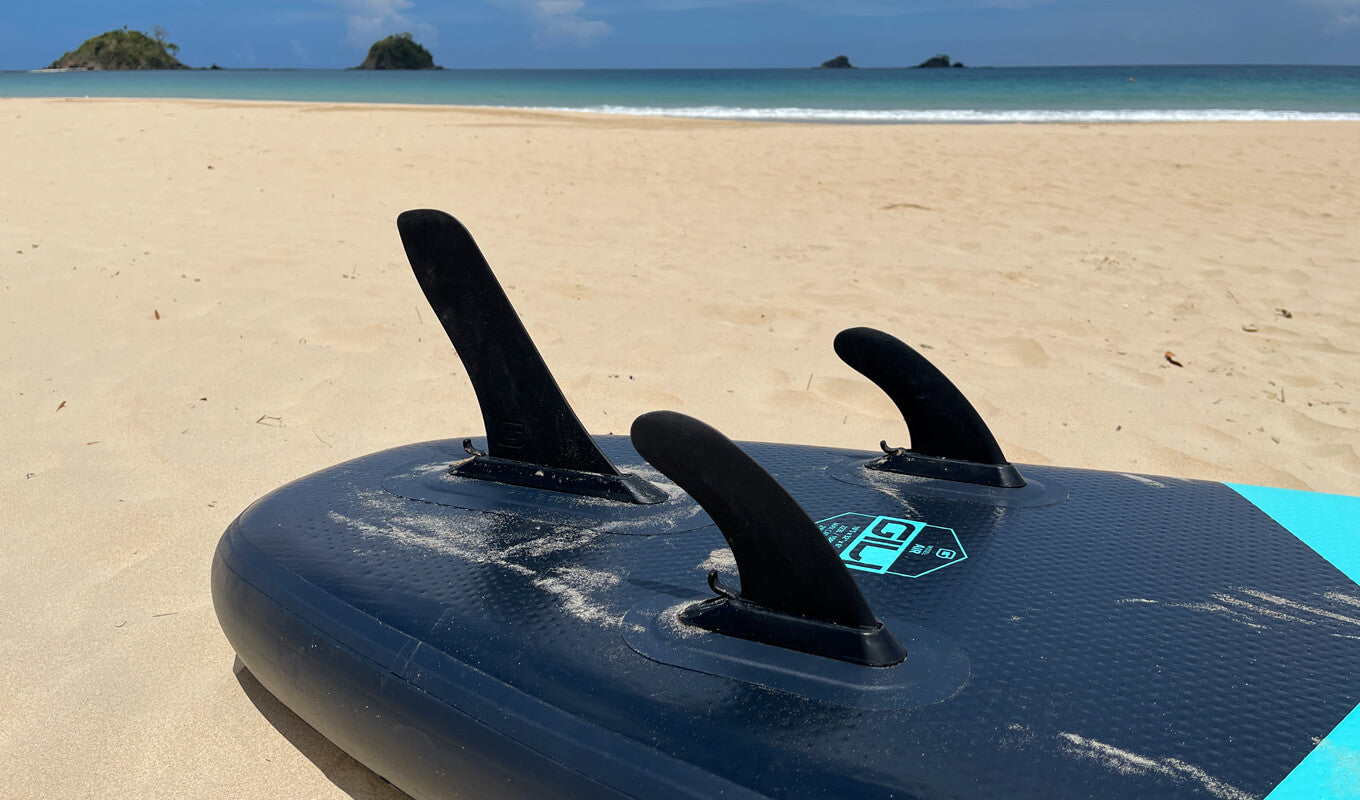 Paddle board fins setup