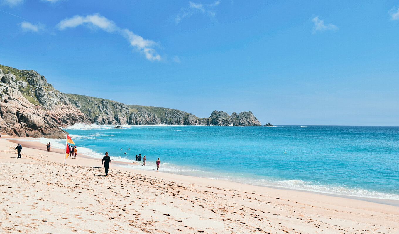 People on a sunny beach