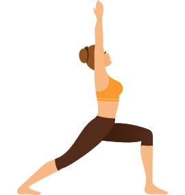 Krieger 1 Yoga-Pose