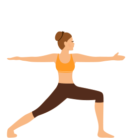 Krieger 2 Yoga-Pose