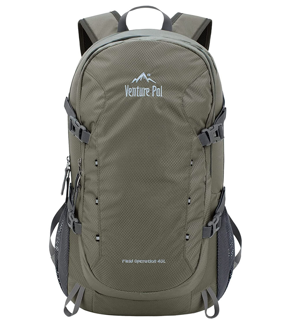 Venture Pal Lightweight Hiking Backpack, Dark Gray