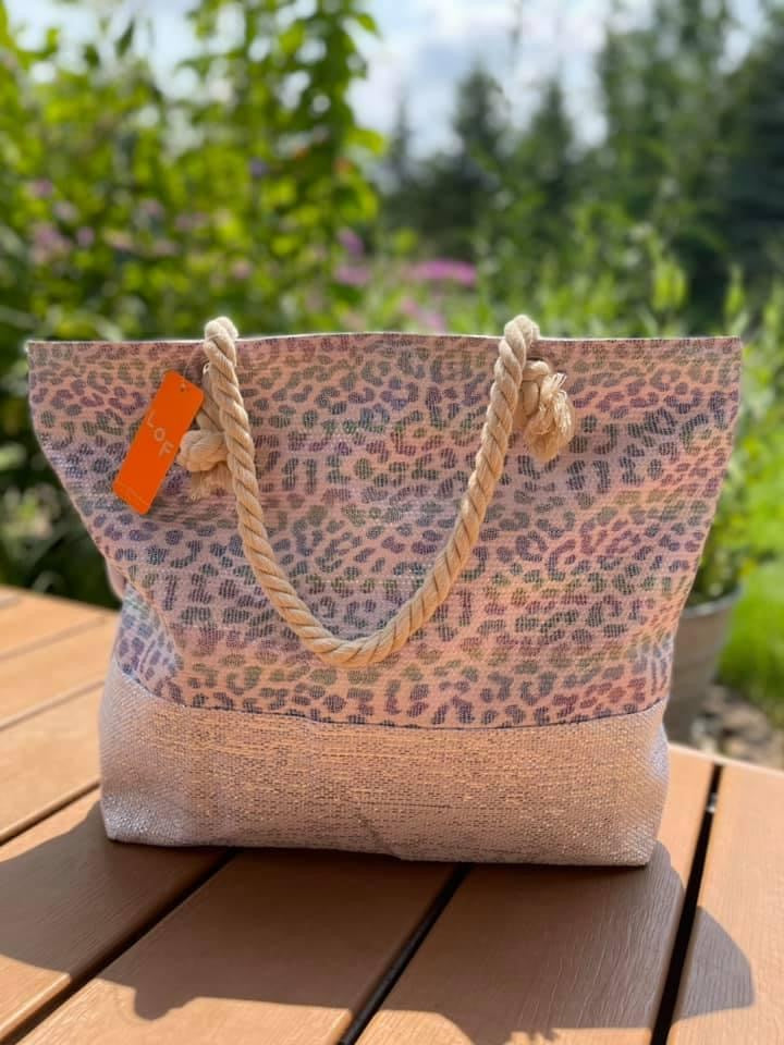 Leopard Shimmer Tote