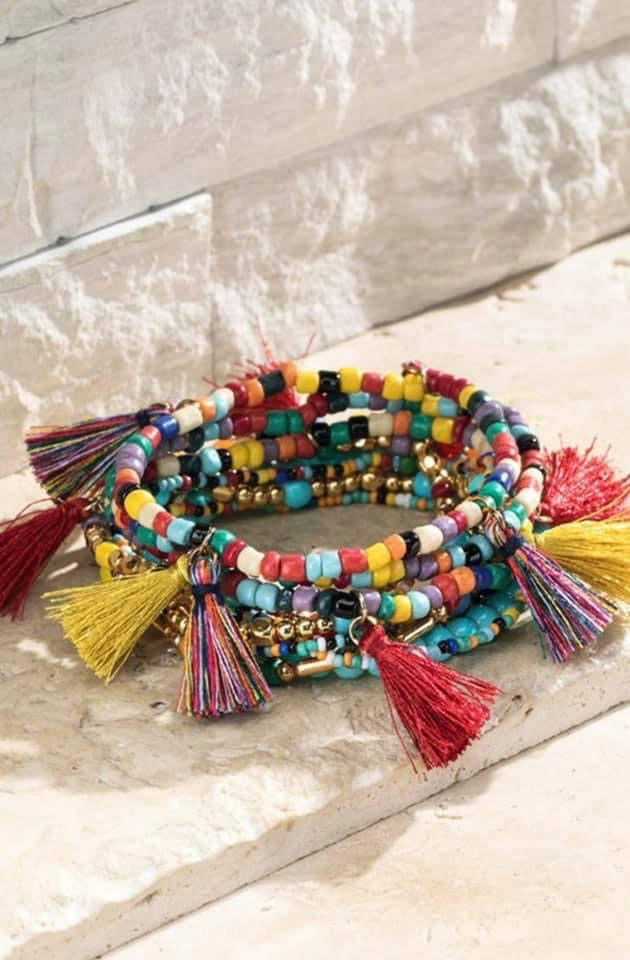 Boho Stretch Bangle Set