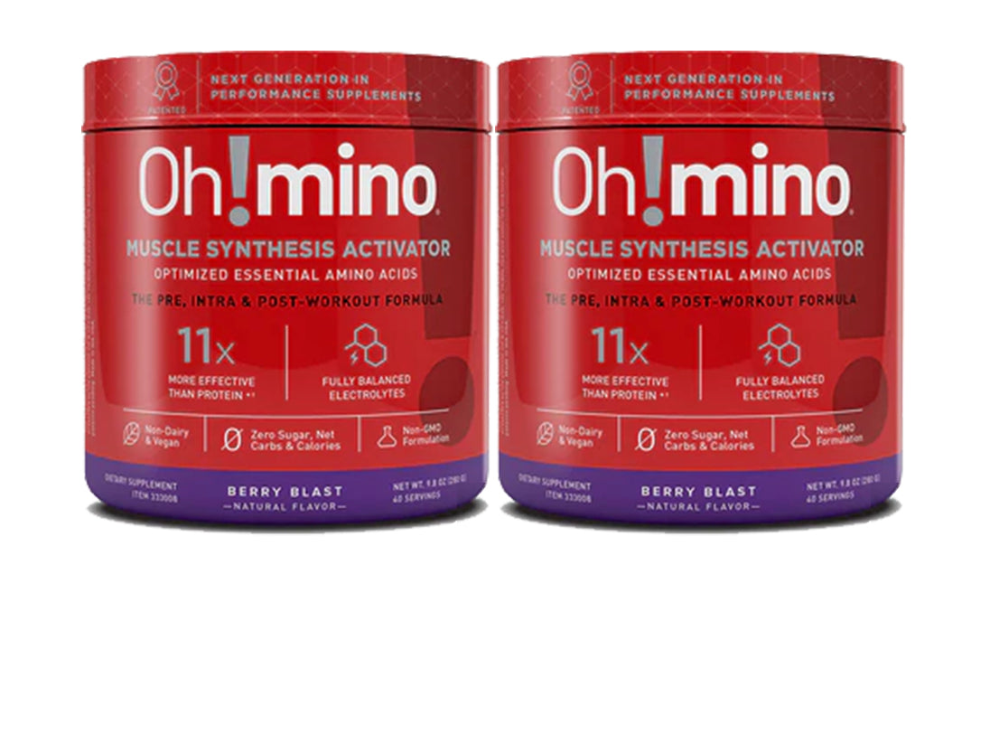 Oh!mino® Muscle Synthesis Activator†  – Stimulant-Free Berry Blast - 2 Pack - Ohmino product image