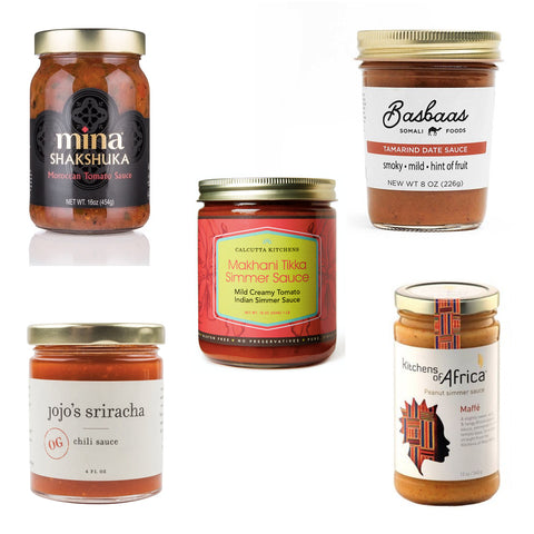 5 Of Our Favorite Sauces To Try Right Now (Link in Bio) ft. @Mina @basbaassauce @calcuttakitchens @kitchensofafrica @jojossriracha #Mantry #BestSauces