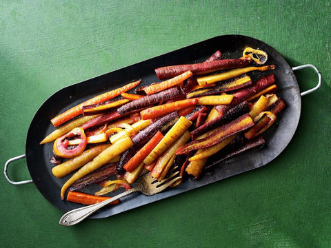 Ghee Roast Carrots With FilFil Hot Sauce