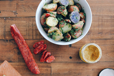 Potato Salad With Borsellino Salami & Wilder Mustard