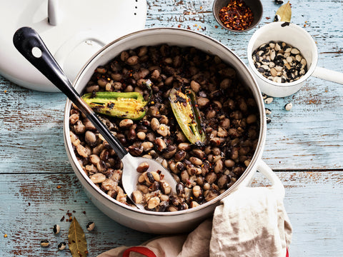 Simmered Calypso Beans