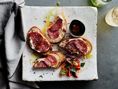 6 Best Toast Recipes (Link in Bio) ft. @parma_sausage @citysaucery @laquercia @eliotsnutbutters @brasstown_chocolate @balsamicnectar @skilletstfood & @fourthandheart #Mantry #Toast