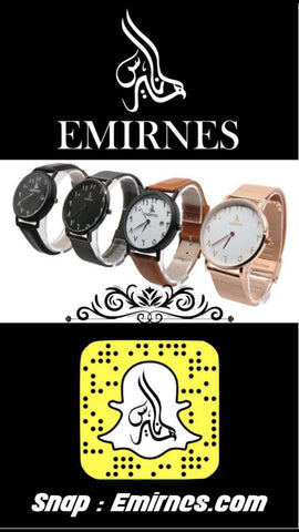 Snapcode emirnes avec les montres chiffres arabes Emirnes