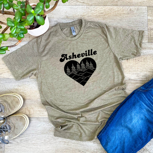 AVL (Asheville) - Men's / Unisex Tee - Stonewash Blue or Sage