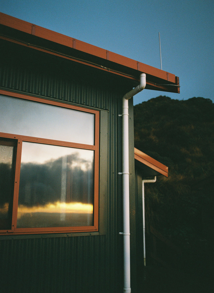 Powell Hut in the morning. Picture taken by Abigail Legg using Kodak Portra 800