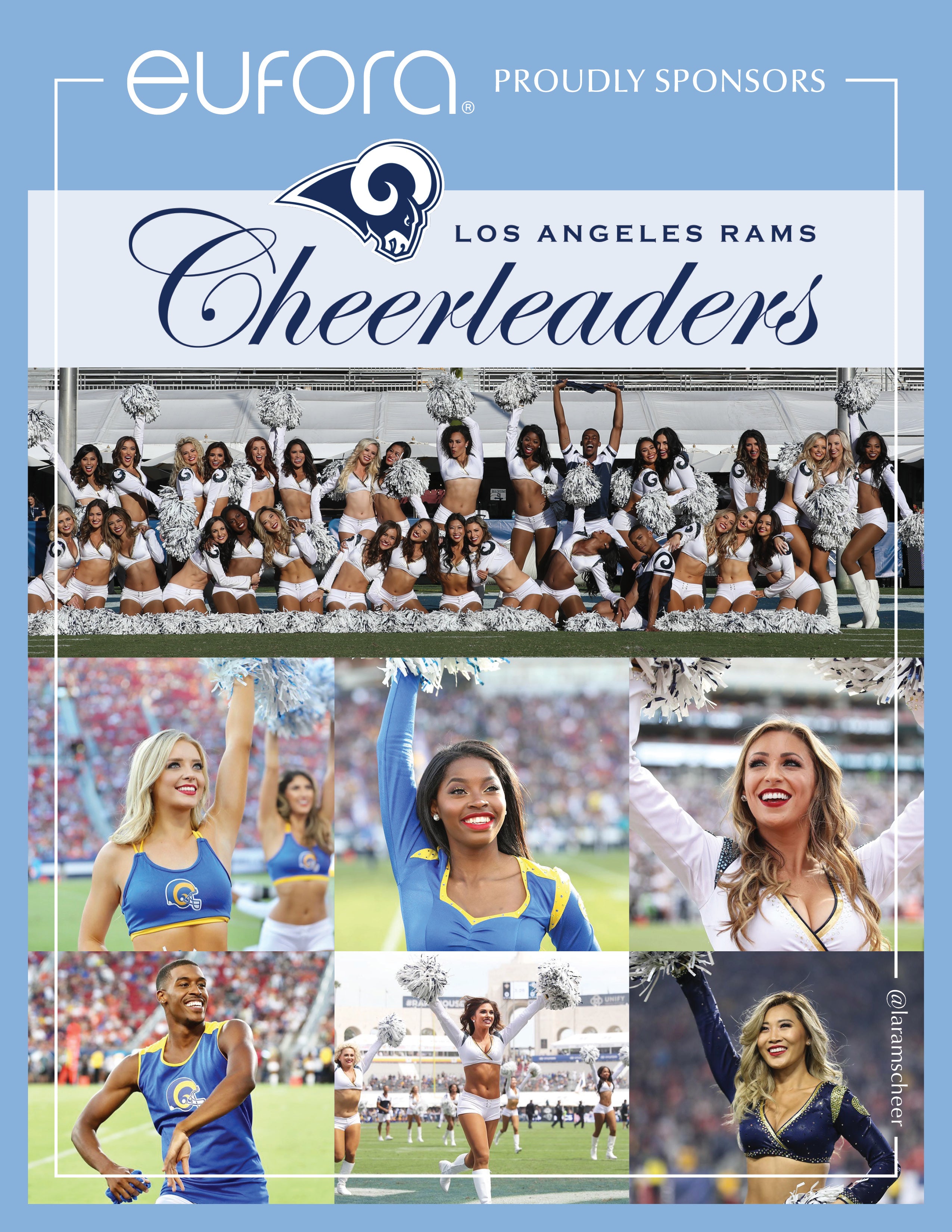 Eufora International is Proud to Sponsor the Los Angeles Rams Cheerlea