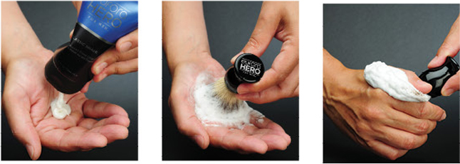 How to apply shaving cream to a brush