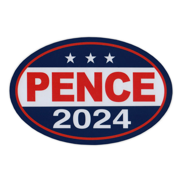 Political Campaign Mike Pence 2024, 6" x 4" Crazy